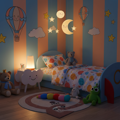 Dimmable Touch Lamp | 5 Brightness Levels | 13 RGB Colors