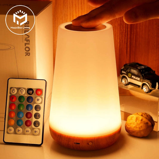 Dimmable Touch Lamp | 5 Brightness Levels | 13 RGB Colors