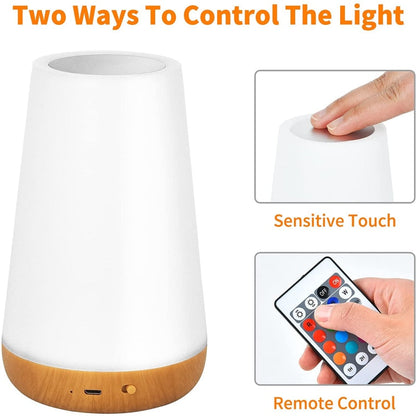 Dimmable Touch Lamp | 5 Brightness Levels | 13 RGB Colors
