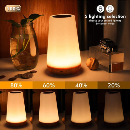Dimmable Touch Lamp | 5 Brightness Levels | 13 RGB Colors