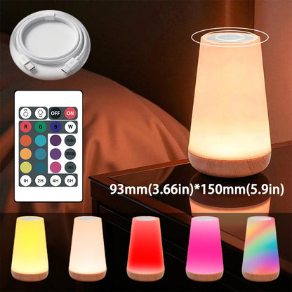 Dimmable Touch Lamp | 5 Brightness Levels | 13 RGB Colors