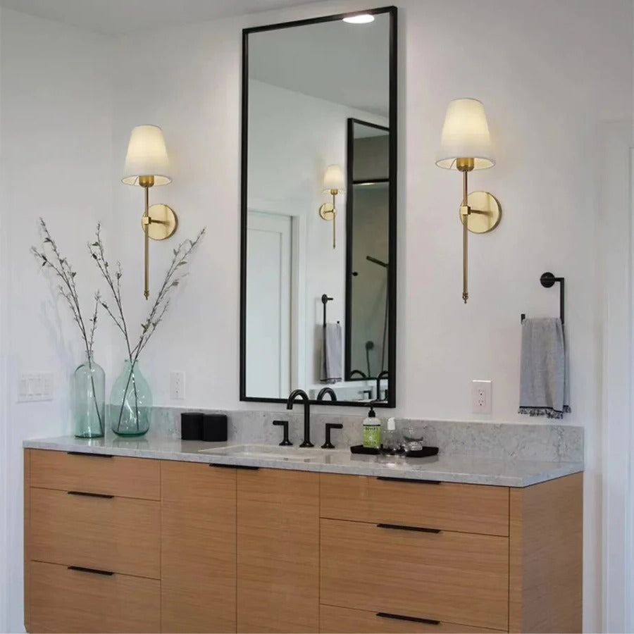 Wireless Rechargeable Wall Sconce with Remote + Touch, Warm, Natural, and Cold White Light